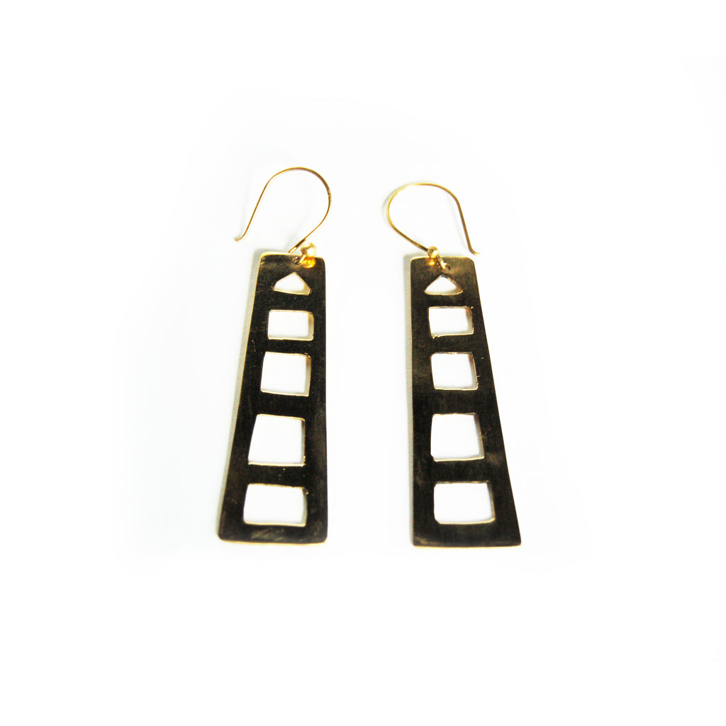 Fair Trade Azibo Brass Earrings