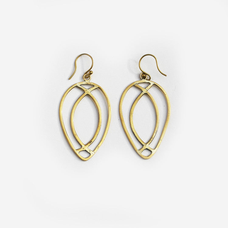 Chapel Brass Earrings