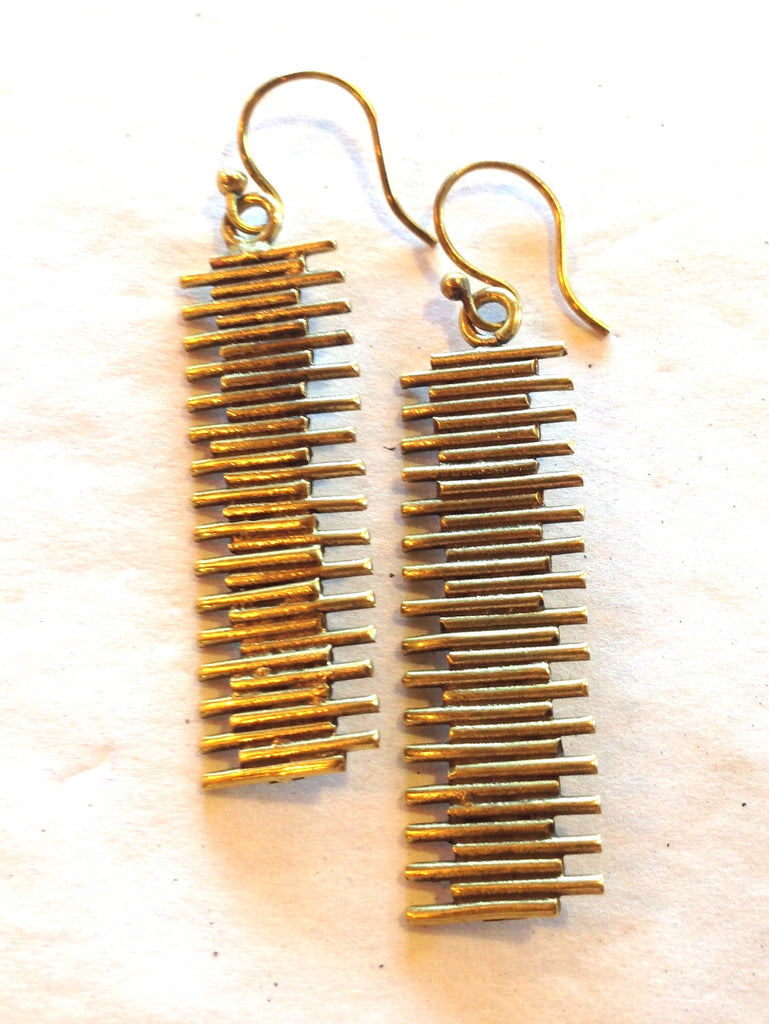 Flimbo Brass Earrings