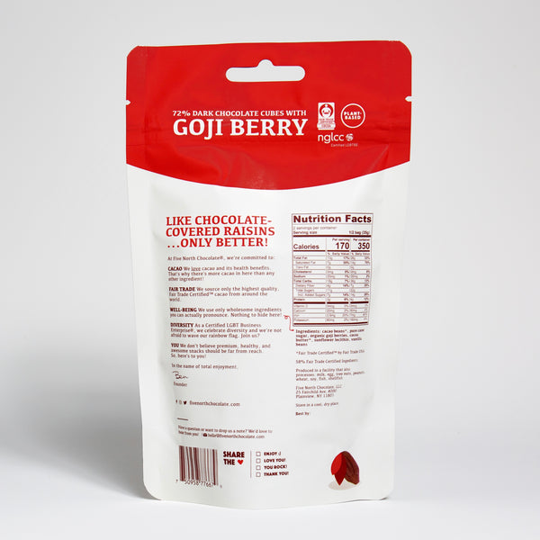 Dark Chocolate with Organic Goji Berries