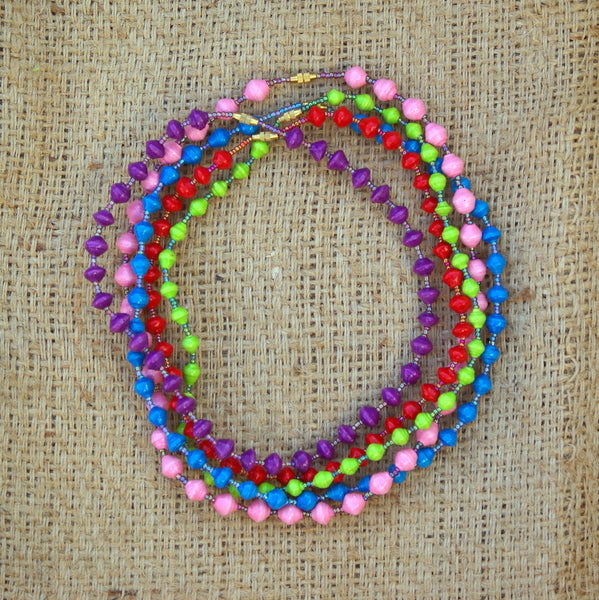 Paper Bead Necklace - Child