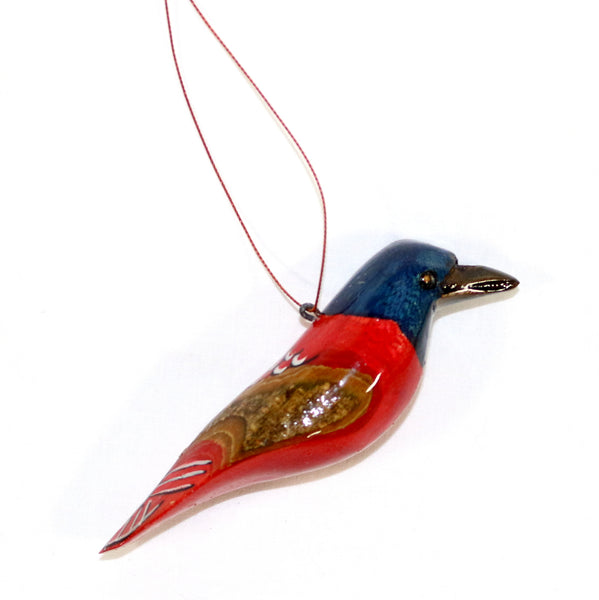 Wood Bird Ornament - East Africa