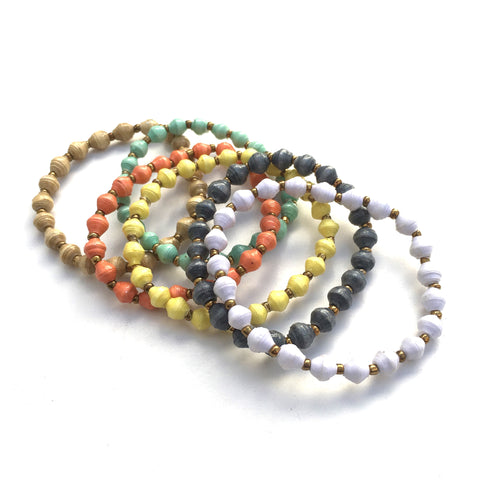 Maasai Paper Bead Bracelet