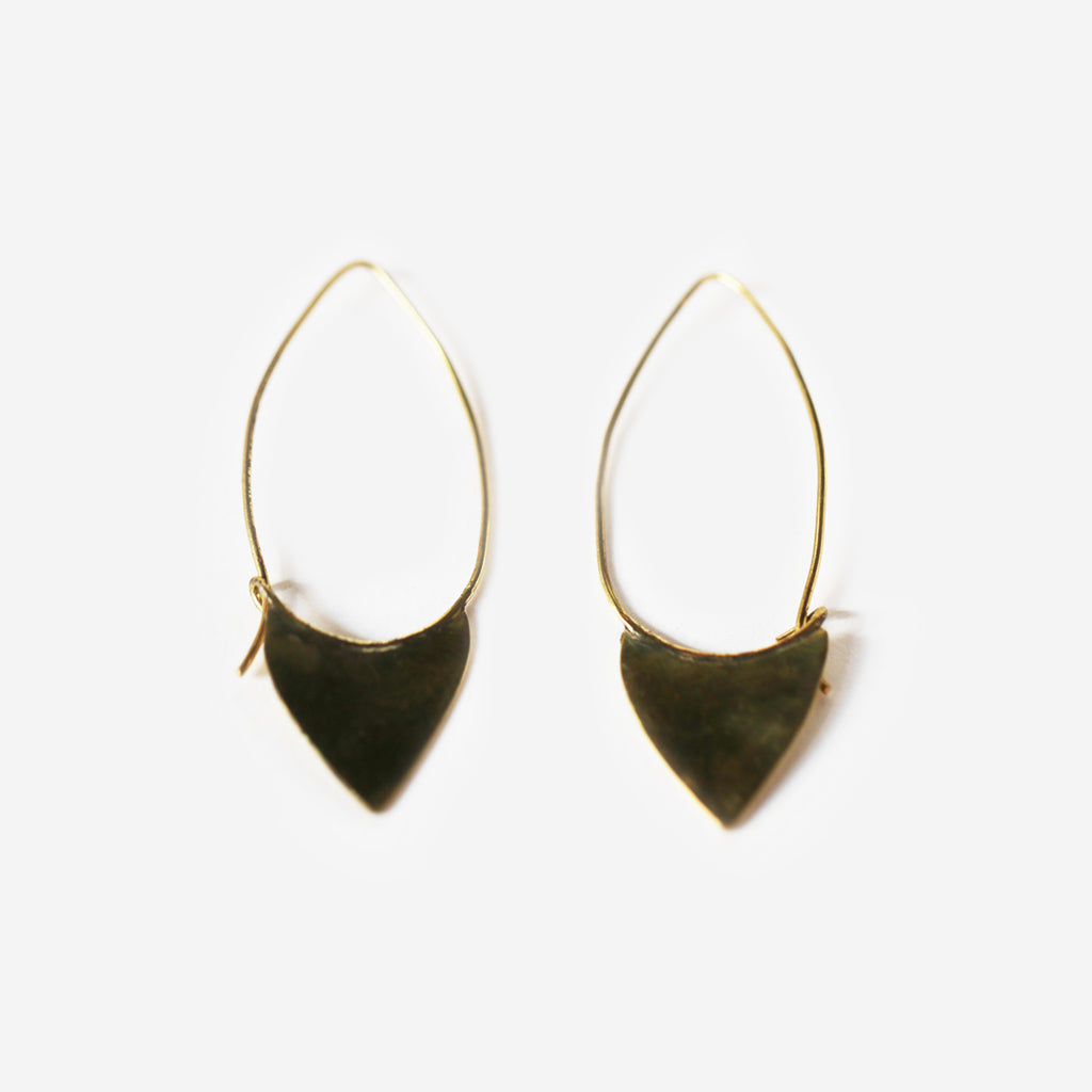 Ikeno Brass Earrings