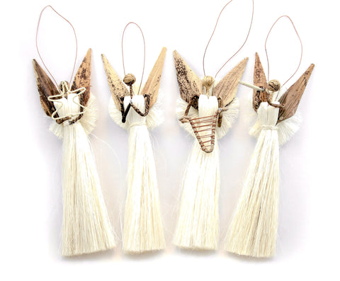 Banana Fiber Angel Ornament