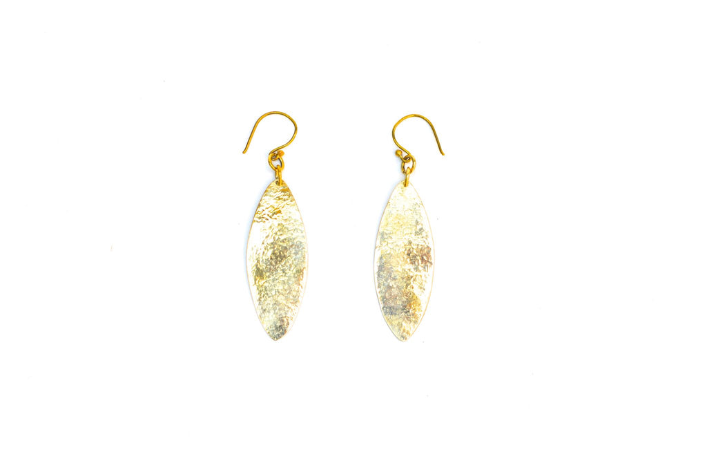 Fair Trade Spear Brass Earrings