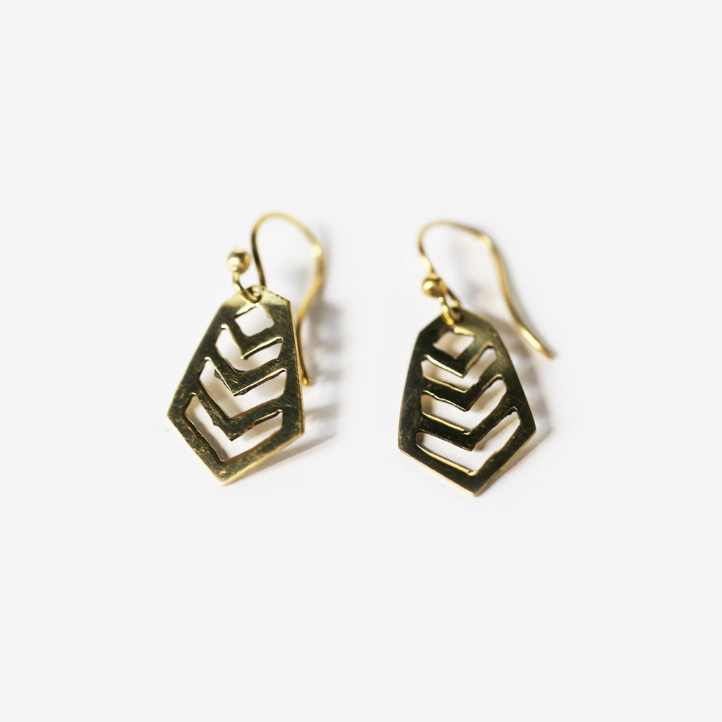 Tambo Brass Earrings