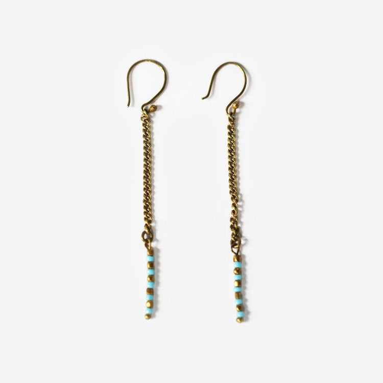 Vero Brass Dangle Earrings