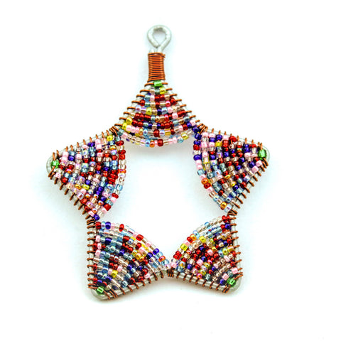 Glass Bead Star Ornament