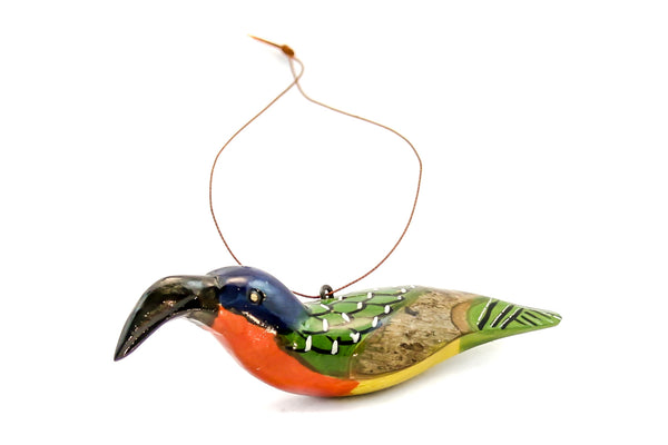 Wood Bird Ornament - East Africa