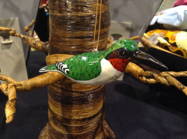 Wood Bird Ornament, North America