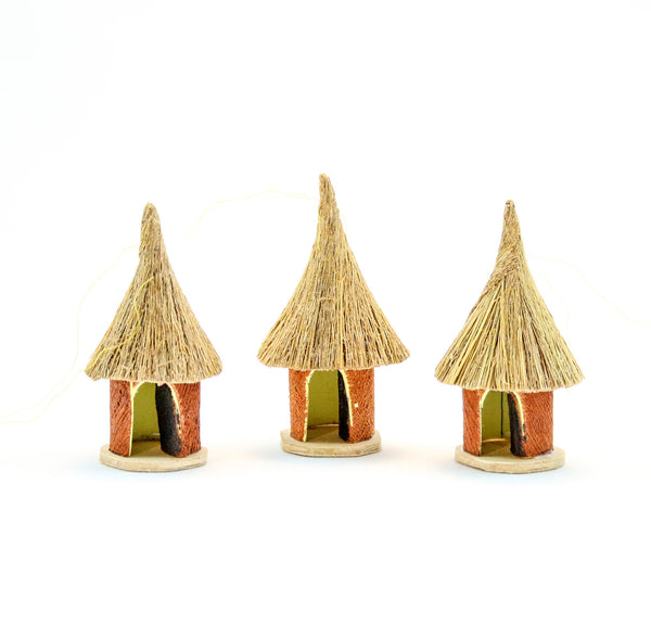 Bark Cloth Hut Ornament Uganda Africa