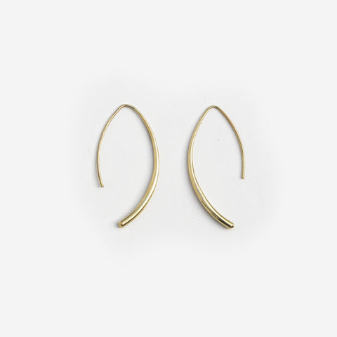 Curve Brass Earrings