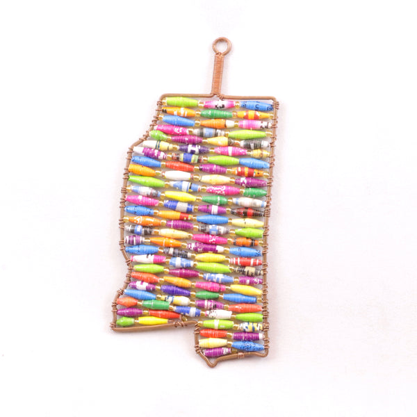 Paper Bead Ornament - States
