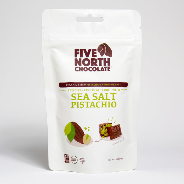 Dark Chocolate with Organic Pistachios & Sea Salt