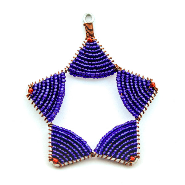 Glass Bead Star Ornament