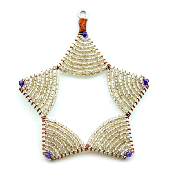 Glass Bead Star Ornament