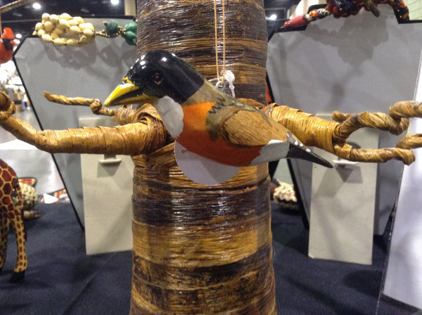 Wood Bird Ornament, North America